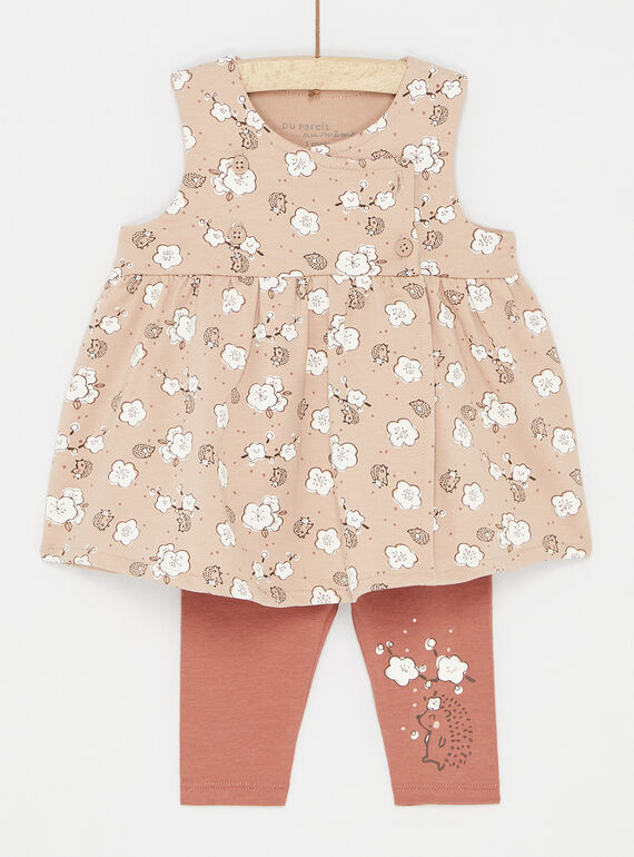 Vintage pink dress and leggings SOU1ENS2 / 23WF0311ENSD332