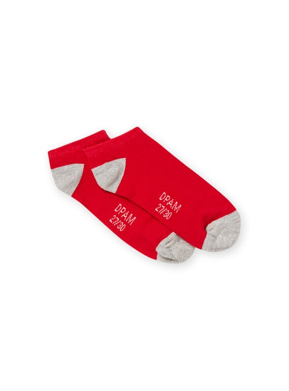 Child boy red socks NYOJOSOQ4 / 22SI0265SOQ050