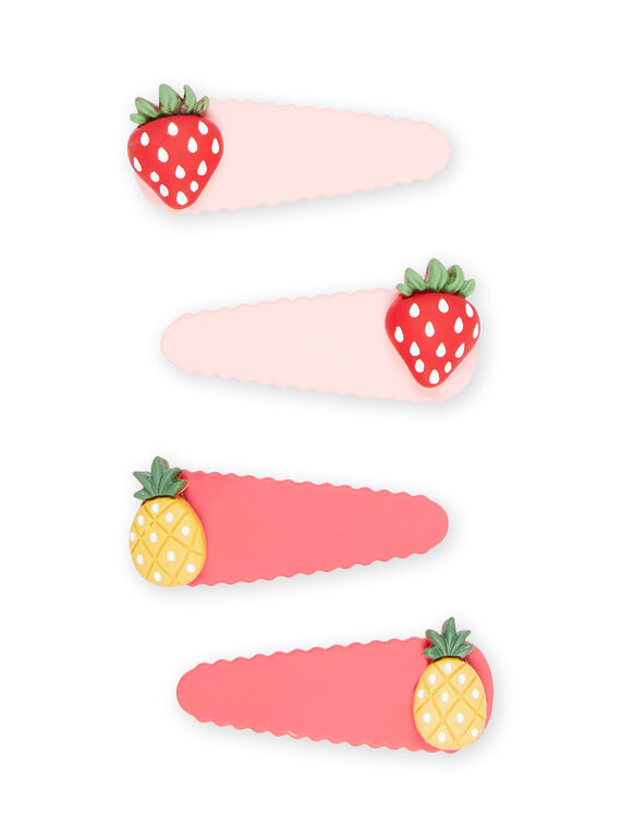 Lot of 4 fancy hair clips child girl NYAJOCLIC14 / 22SI01B5BRT957