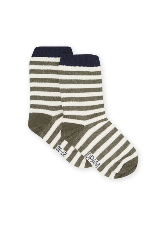 Child boy khaki green socks NYOJOCHOR1 / 22SI026ASOQ604