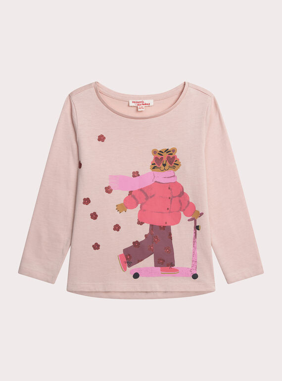 Pink TEE SHIRT LS XAJATEE2 / 25W901M1TMLD319
