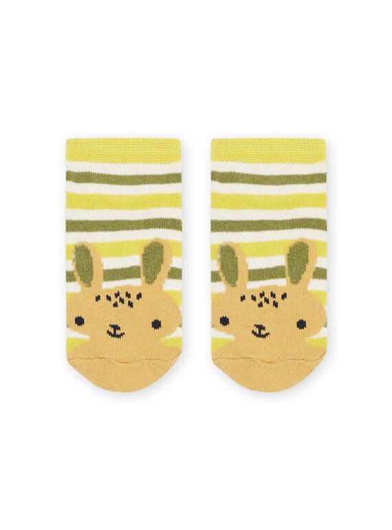 Socks with stripes and rabbit print PYURHUCHO / 22WI10Q2SOQG604