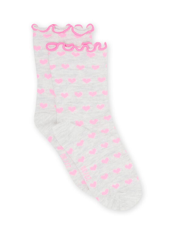 Child girl grey socks NYAJOSCHO3B / 22SI0162SOQJ920