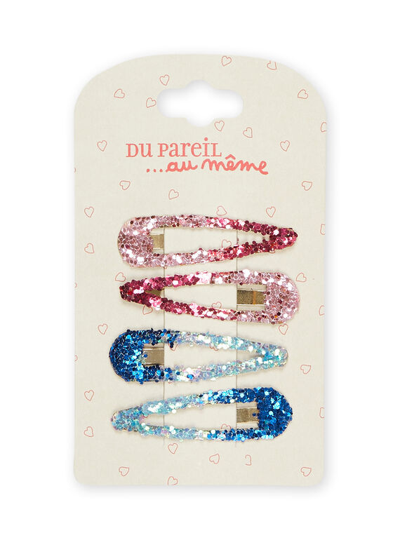 4 barrettes to pailettes PYAJOCLIP4 / 22WI01H7BRTD305