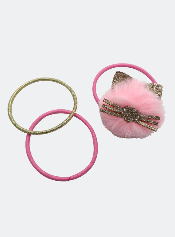 Set of 3 fancy elastic bands for girls PYAJOELA9 / 22WI01I4ELAD310