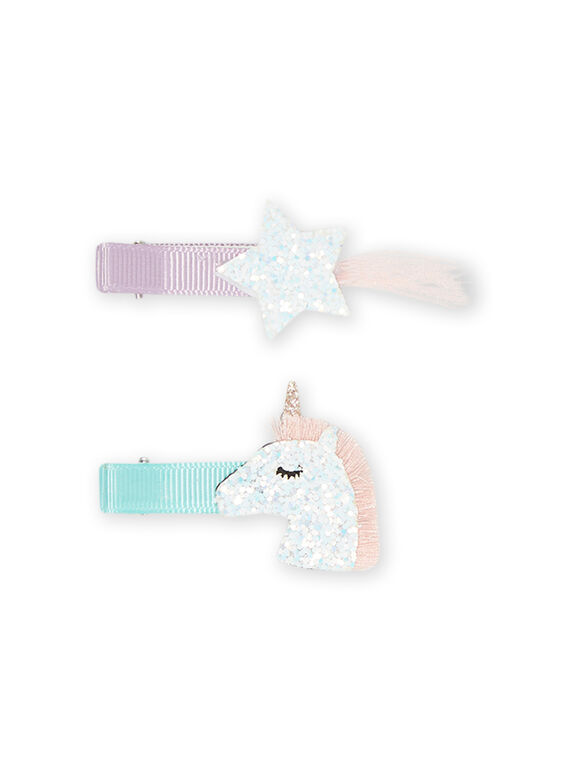 Child girl's fancy barrette set NYAJOCLIC13 / 22SI01B1BRT957