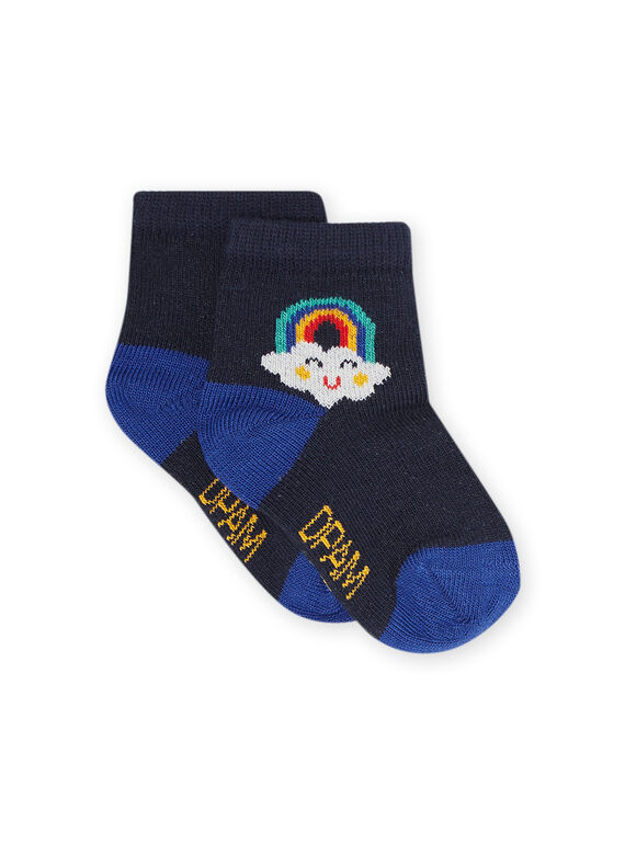 Baby boy's midnight blue socks NYUJOCHOU3 / 22SI1065SOQ705