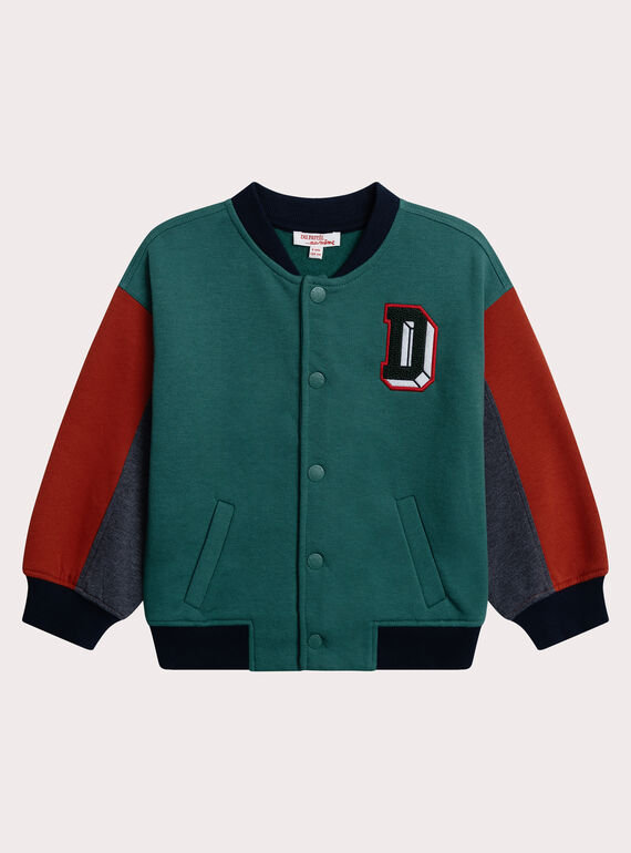 Green KIDS CARDIGAN XOJAGIL / 25W902M1GILG614